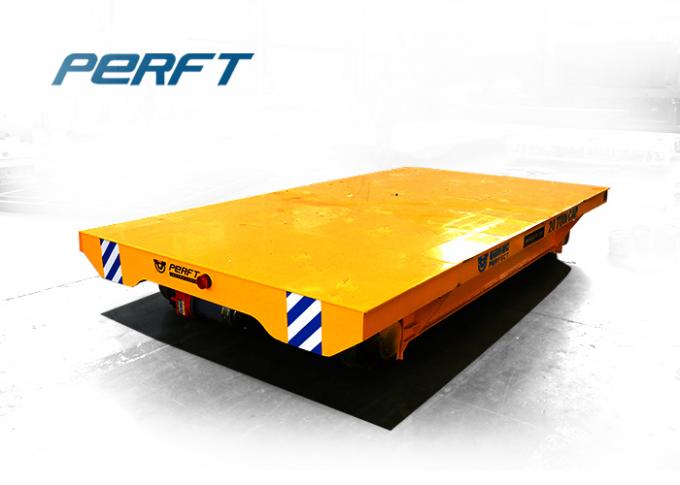 Niedrig-Bett motorisiert auf flachem Wagen der Schiene Übergangsmit 6 t-Tragfähigkeit für industriellen hellen materiellen Transport